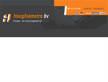 Tablet Screenshot of hooghiemstrabv.nl